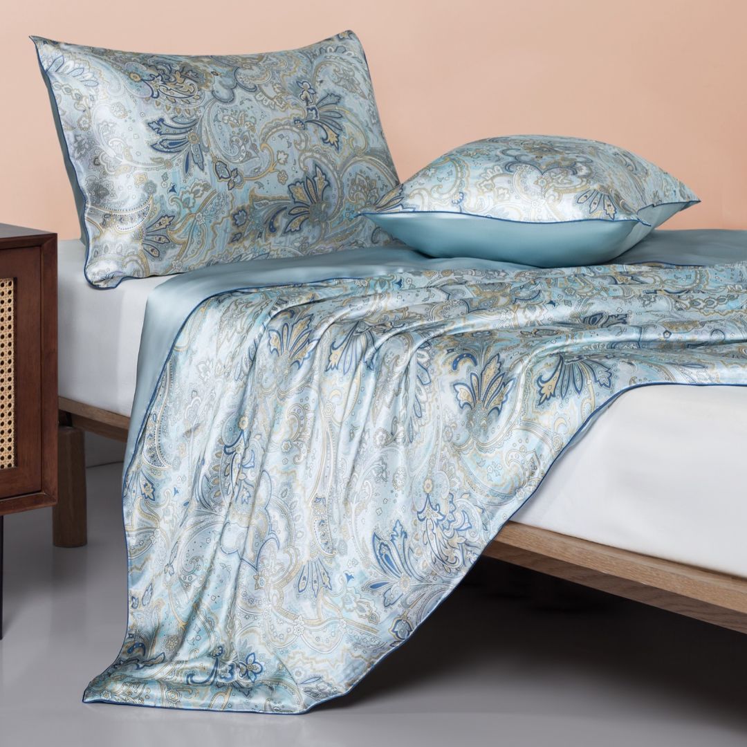 wholesale Ropa de cama de satén de seda de lujo con calificación Oeko-Tex Edredón de seda de morera pura