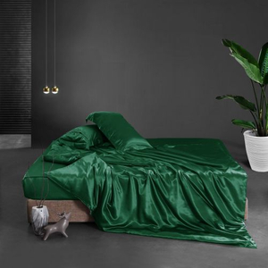 Ropa de cama de seda pura: sábanas de seda y funda de almohada de seda