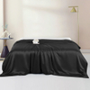 Sábanas de seda negra | Ropa de cama 100% pura seda de morera – Taihu Snow