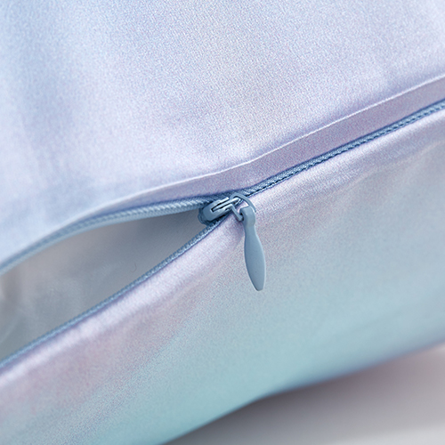 Funda de almohada de seda con estampado Tie-dye y cierre de sobre/cremallera oculta