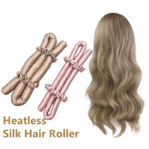 Rizador de cabello sin calefacción de seda 100% puro rizos sin frizz sin frizz