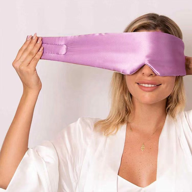 Luxurious Mulberry Silk Sleep Mask: máscara de ojo de seda liviana y lavable para dormir profundo