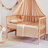 Venta al por mayor de sábanas de cuna de seda de morera para moisés y minicunas, sábanas de cuna ajustables de seda real orgánicas 19/22 Momme, suministro a granel - Taihu Snow Silk